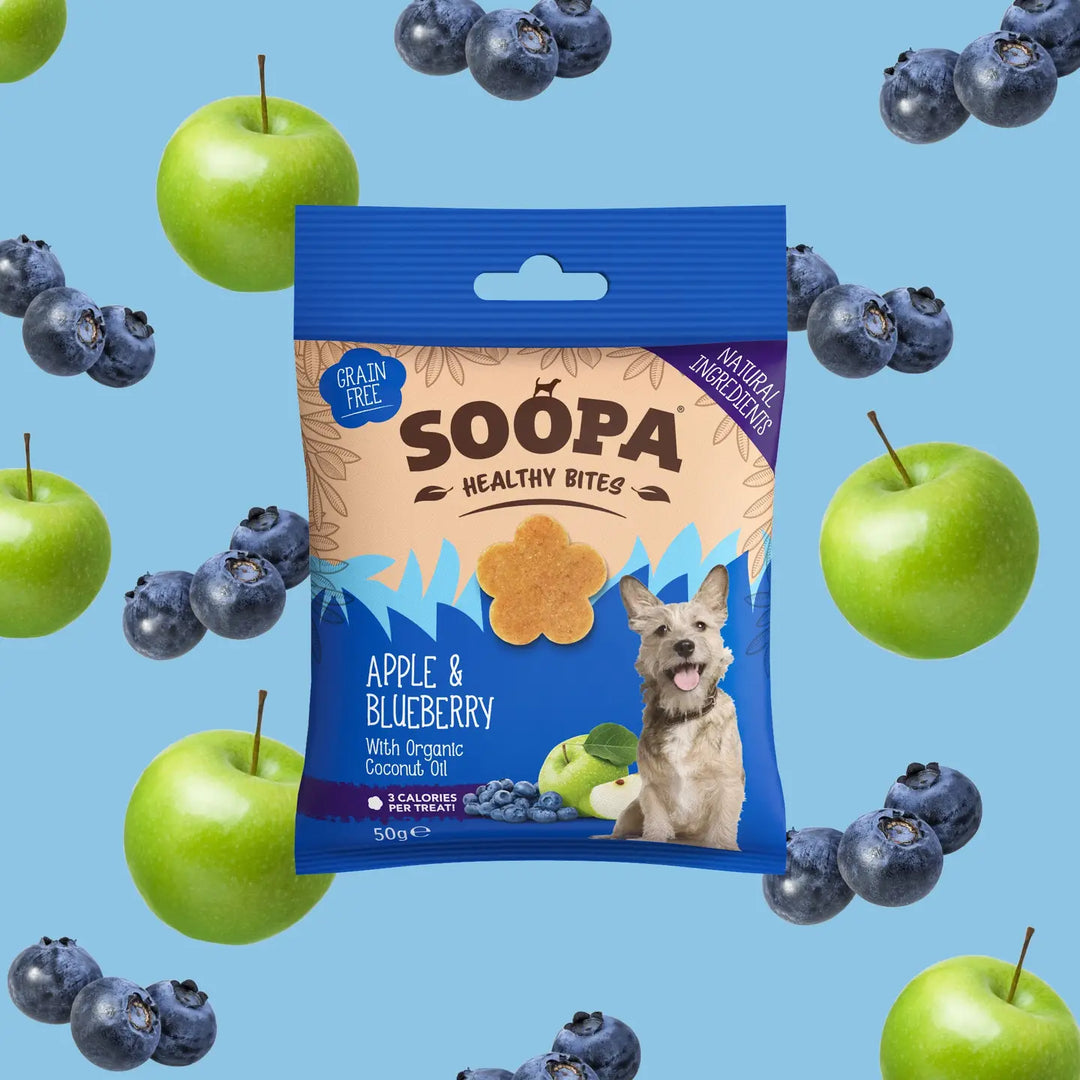 Soopa Treats - Apple & Blueberry Dog Treats