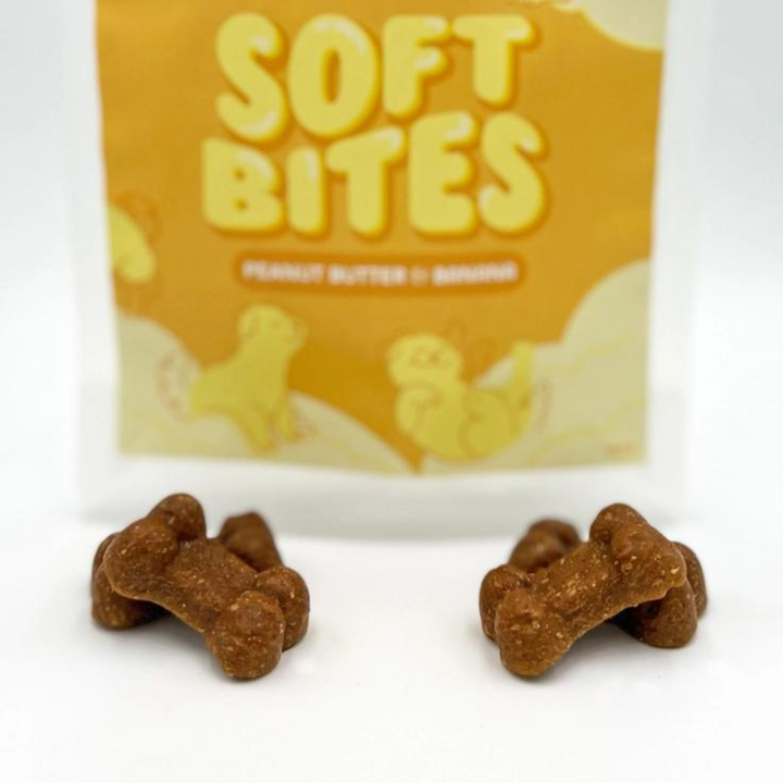 Peanut Butter & Banana Chewy Dog Treats